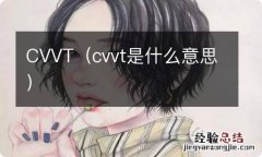 cvvt是什么意思 CVVT