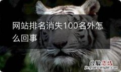 网站排名消失100名外怎么回事