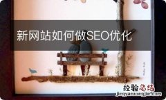 新网站如何做SEO优化