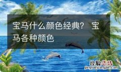 宝马什么颜色经典？ 宝马各种颜色