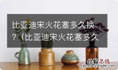 比亚迪宋火花塞多久换一次 比亚迪宋火花塞多久换?