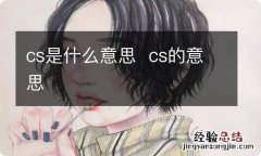 cs是什么意思cs的意思