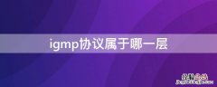 igmp协议属于哪一层 IGMP协议位于TCP/IP协议的哪一层?