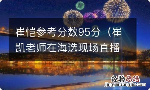 崔凯老师在海选现场直播 崔恺参考分数95分