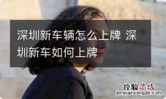 深圳新车辆怎么上牌 深圳新车如何上牌