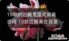 19款的迈腾是湿式双离合吗 19款迈腾离合器是干式还是湿式