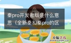 全新秦和秦pro的区别 秦pro开发者版是什么意思