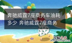 奔驰威霆7座商务车油耗多少 奔驰威霆7座商务车价格大概多少