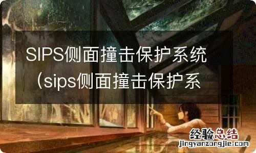 sips侧面撞击保护系统那年发明 SIPS侧面撞击保护系统