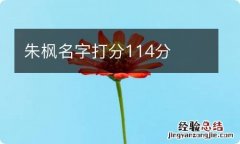 朱枫名字打分114分