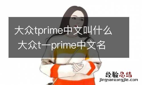 大众tprime中文叫什么 大众t一prime中文名