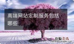 高端网站定制服务包括哪些