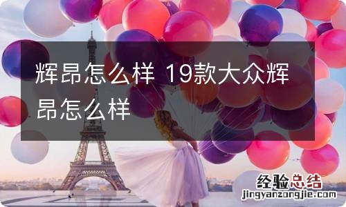 辉昂怎么样 19款大众辉昂怎么样
