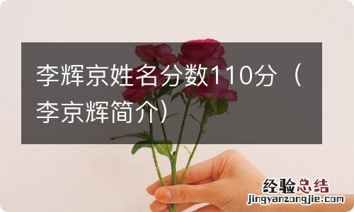 李京辉简介 李辉京姓名分数110分