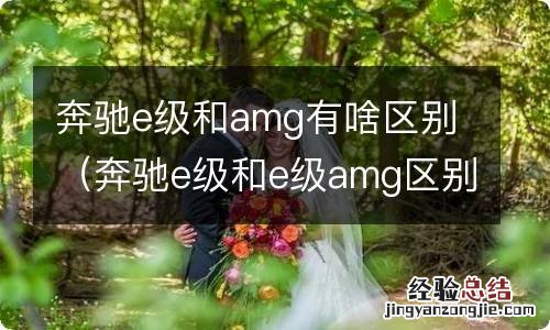 奔驰e级和e级amg区别 奔驰e级和amg有啥区别