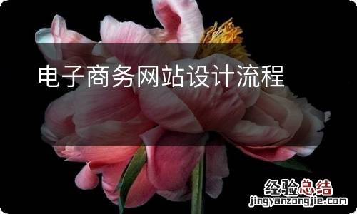 电子商务网站设计流程