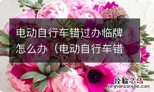 电动自行车错过办临牌怎么办手续 电动自行车错过办临牌怎么办