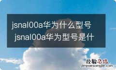 jsnal00a华为什么型号 jsnal00a华为型号是什么