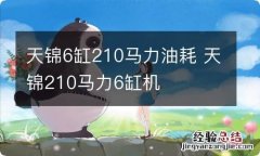 天锦6缸210马力油耗 天锦210马力6缸机