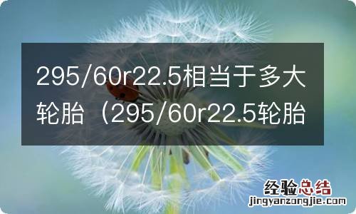 295/60r22.5轮胎和8.25R20 295/60r22.5相当于多大轮胎