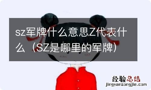 SZ是哪里的军牌 sz军牌什么意思Z代表什么