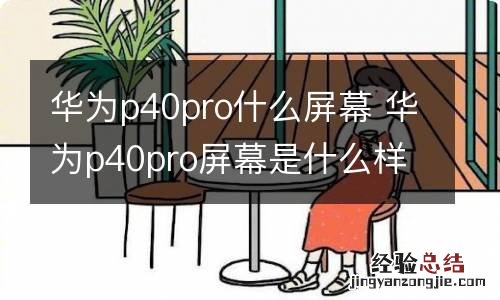 华为p40pro什么屏幕 华为p40pro屏幕是什么样的