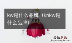 knkw是什么品牌 kw是什么品牌