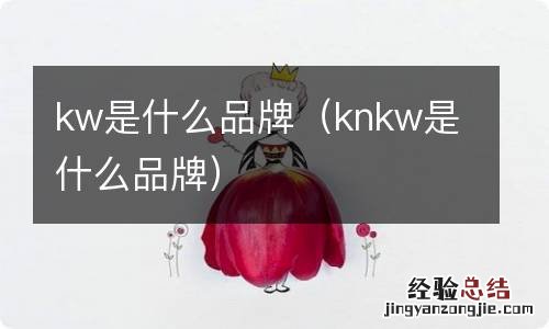 knkw是什么品牌 kw是什么品牌