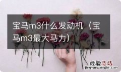 宝马m3最大马力 宝马m3什么发动机