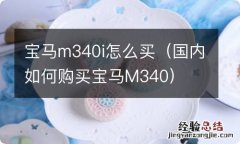 国内如何购买宝马M340 宝马m340i怎么买