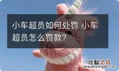 小车超员如何处罚 小车超员怎么罚款?