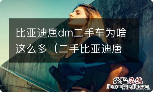 二手比亚迪唐dmi 比亚迪唐dm二手车为啥这么多