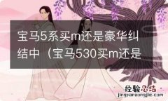 宝马530买m还是豪华 宝马5系买m还是豪华纠结中