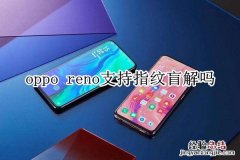 oppo reno支持指纹盲解吗