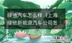 上海绿驰新能源汽车公司怎么样 绿弛汽车怎么样