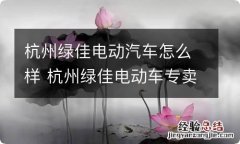 杭州绿佳电动汽车怎么样 杭州绿佳电动车专卖店