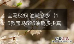 15款宝马525油耗多少真实油耗 宝马525li油耗多少