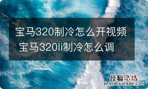 宝马320制冷怎么开视频 宝马320li制冷怎么调