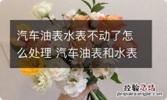 汽车油表水表不动了怎么处理 汽车油表和水表不动了