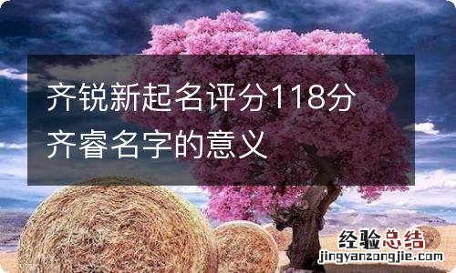 齐锐新起名评分118分 齐睿名字的意义