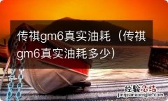 传祺gm6真实油耗多少 传祺gm6真实油耗