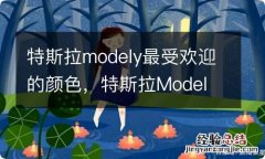 特斯拉modely最受欢迎的颜色，特斯拉Model Y买哪个颜色？