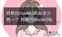 特斯拉model3轮胎多少钱一个 特斯拉model3轮胎多少钱一个