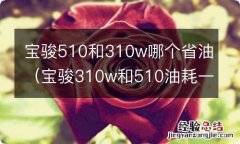 宝骏310w和510油耗一样吗 宝骏510和310w哪个省油