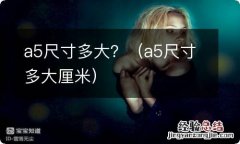 a5尺寸多大厘米 a5尺寸多大？