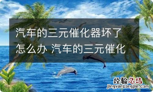 汽车的三元催化器坏了怎么办 汽车的三元催化器坏了怎么办呢