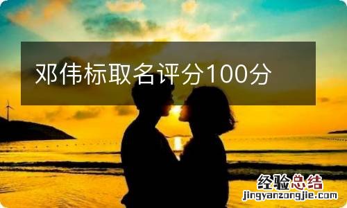 邓伟标取名评分100分