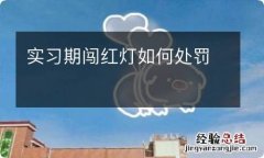 实习期闯红灯如何处罚