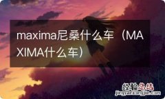 MAXIMA什么车 maxima尼桑什么车