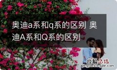 奥迪a系和q系的区别 奥迪A系和Q系的区别